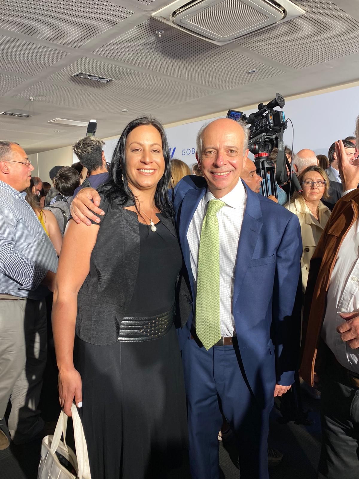 Cecilia Steiner y Javier García.