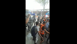 altText(Policía reprime con munición no letal manifestación de la Unott)}