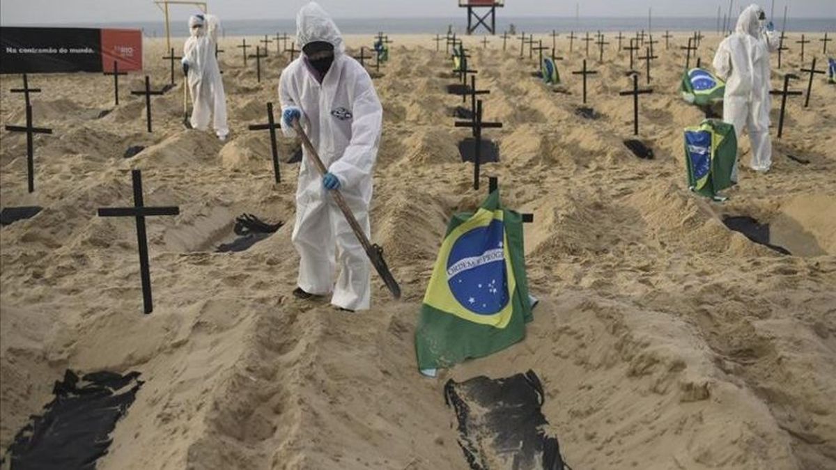 La muerte ensombrece Brasil y ya son 336.947 fallecidos por coronavirus