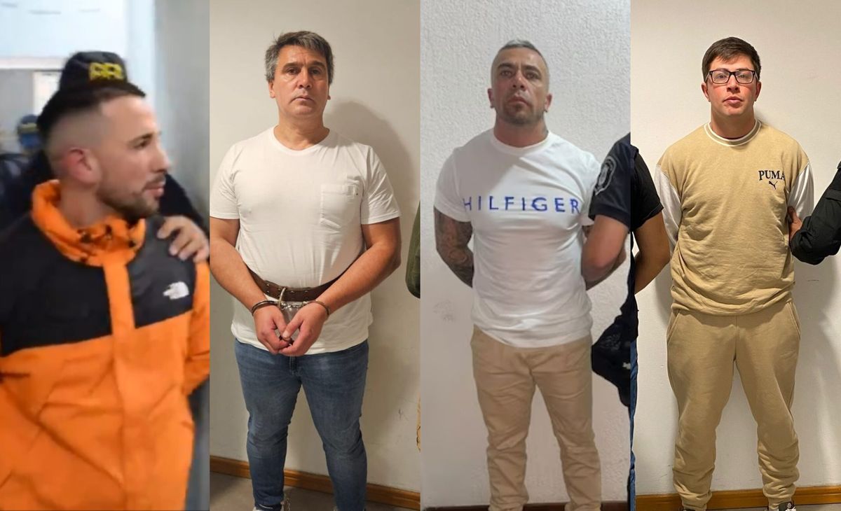 Nicolás Carpani, César Cazenave, Carlos Cazenave y Alan Lorenzo.