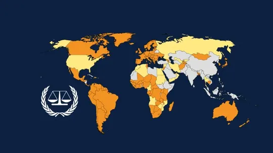 Mapa de países que forman parte de la CPI. Donald Trump invitó a Benjamin Netanyahu a EEUU para discutir un cese al fuego con el Líbano. Sin embargo la CPI mantiene una orden de arrestro contra el primer ministro israelí por crímenes de guerra y de lesa humanidad.&nbsp;