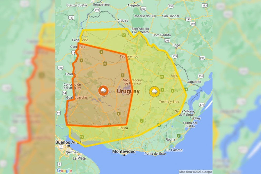 Preocupante: Inumet Amplió Las Alertas Naranja Y Amarilla