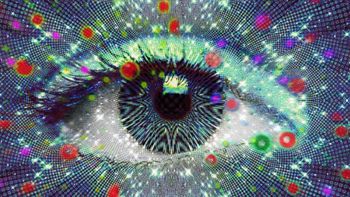 Colores al cerrar los ojos.