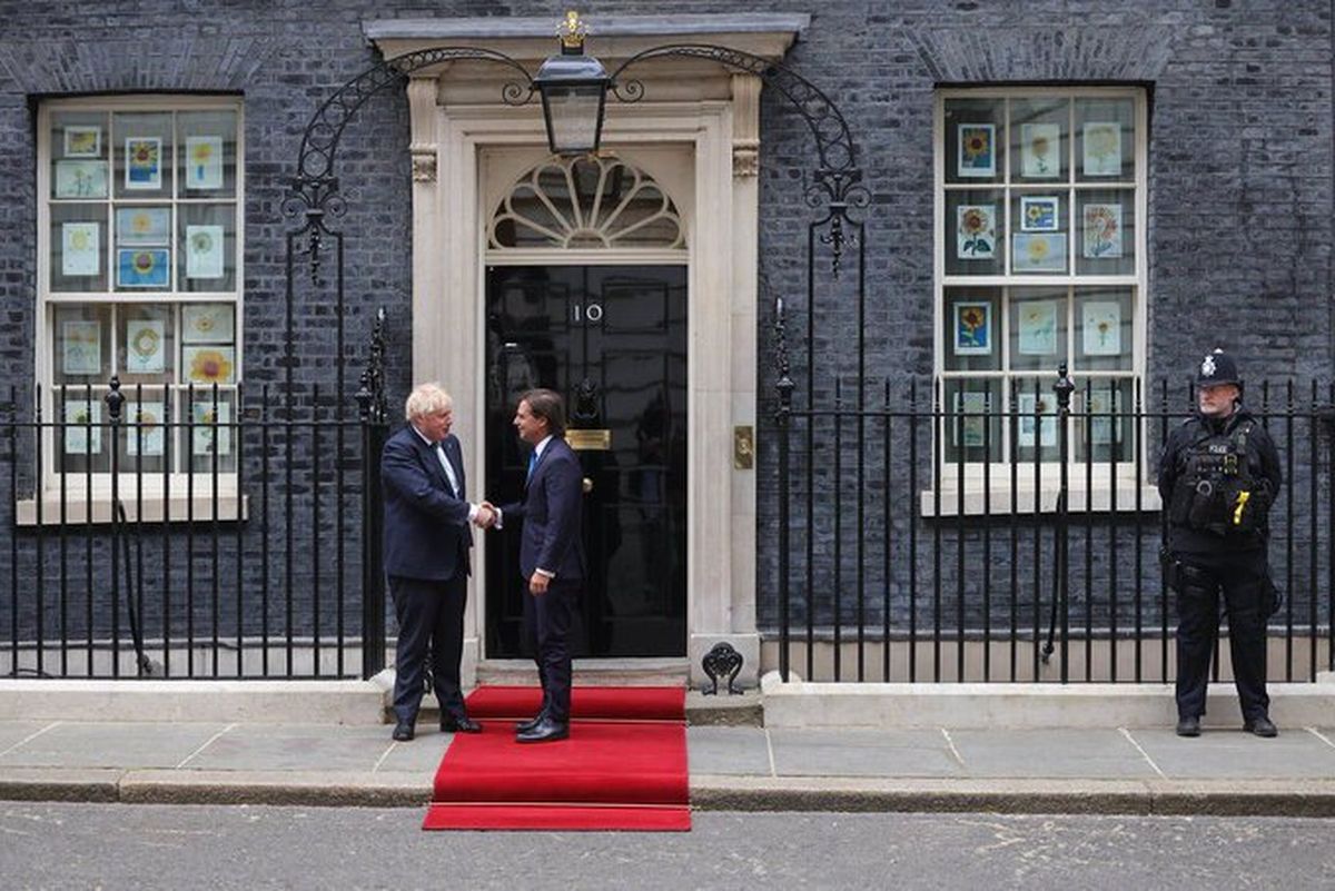 Lacalle Pou y Boris Jhonson en Londres.