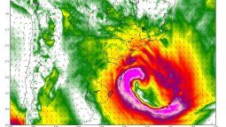 altText(Alerta por ciclón extratropical en el sur de Brasil con impacto en Uruguay)}