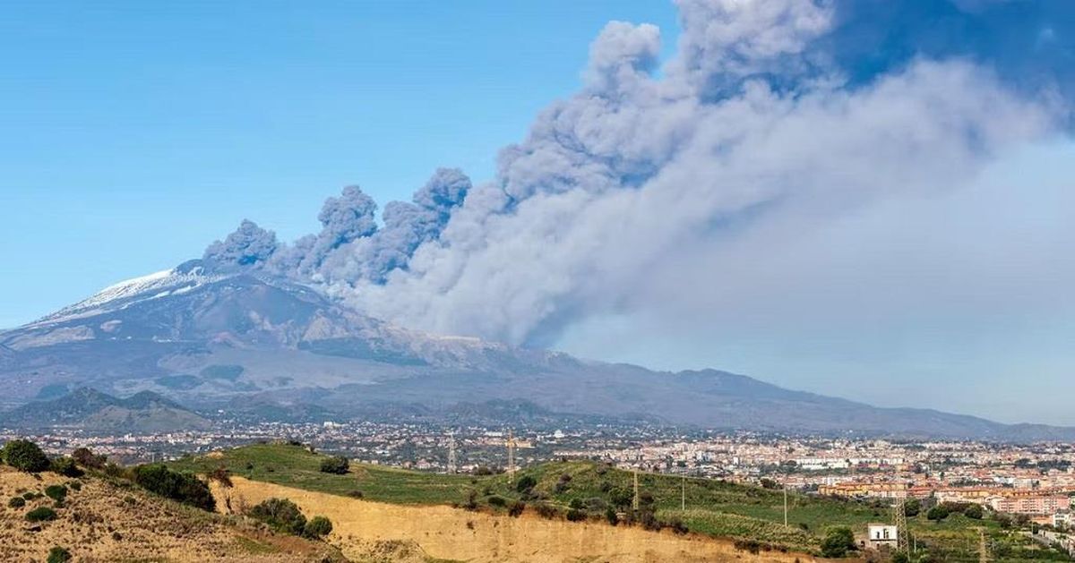 Volcán Etna en Italia.