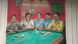 El cuadro que tenía Marset junto a grandes capos del narcotráfico.