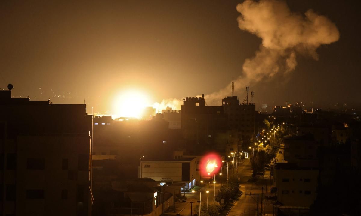 Israel bombardea por segunda vez en una semana la franja de Gaza.
