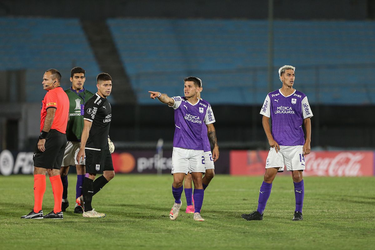 Defensor Sporting en la Copa Libertadores 2024.