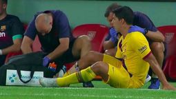 altText(Luis Suárez sufrió una lesión muscular en la primera fecha de la Liga Española)}