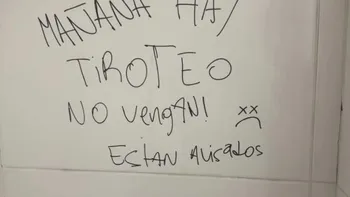 Una ola de amenazas de tiroteo se propagó en las últimas horas por al menos 30 liceos de todo el Uruguay, según estimaciones de Secundaria.