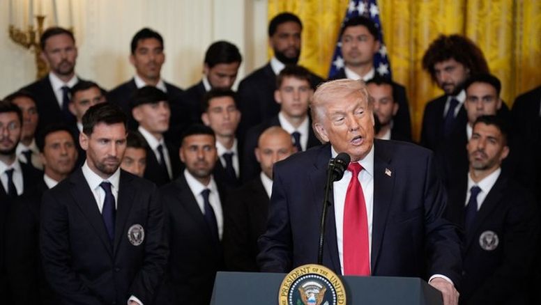 Trump recibió en la Casa Blanca al Inter Miami y elogió a Luis Suárez