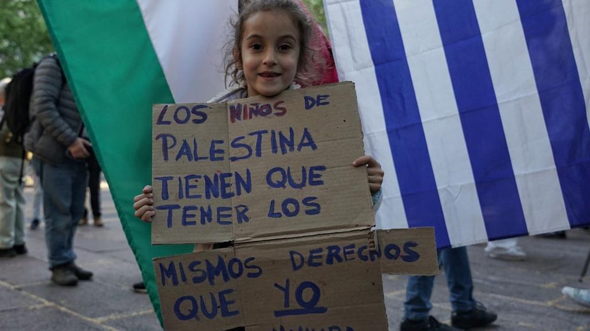 Multitudinaria Marcha En Solidaridad Con El Pueblo Palestino