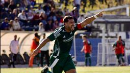 Guillermo Cotugno, autor del gol que le dio el Apertura a Racing.