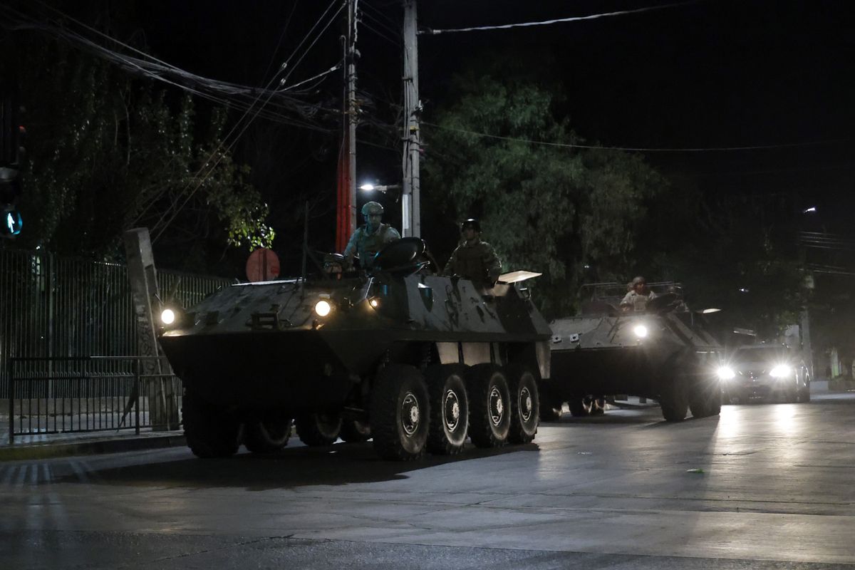 Durante el apagón se desplegaron fuerzas militares.