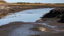 altText(Destacan brusca caída del caudal de agua del río Santa Lucía)}