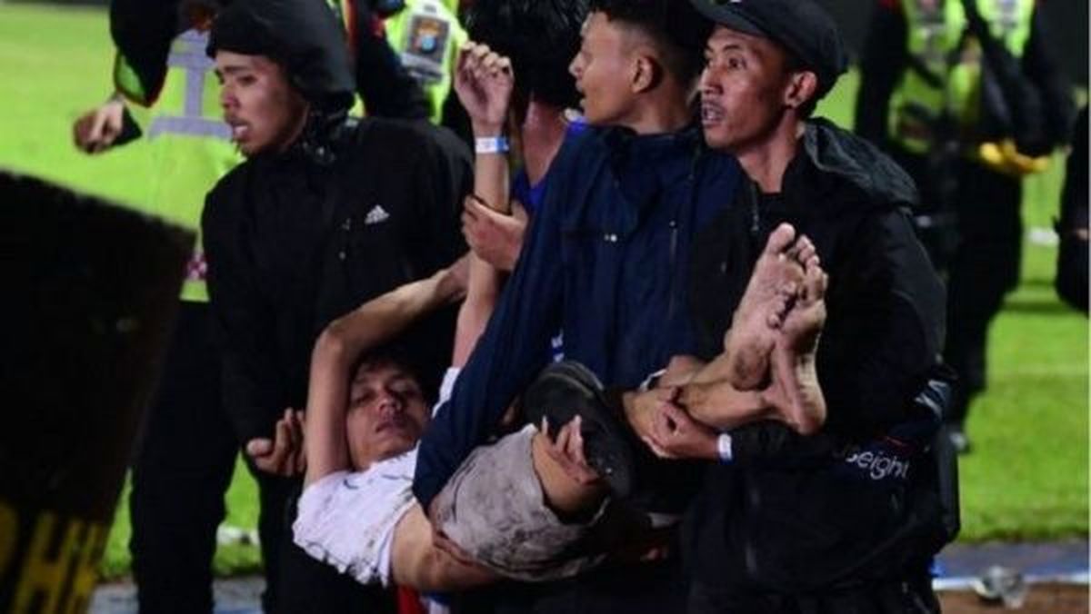 Tragedia en el estadio indonesio.