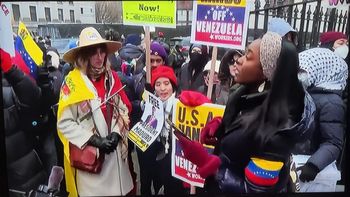 Manifestaciones frente al tribunal de EEUU en el que declaró Maduro.