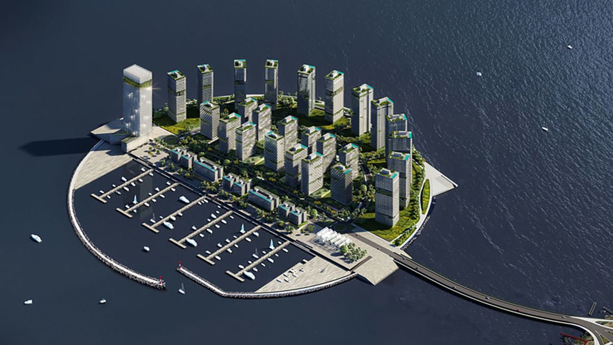 Para la comuna el proyecto de isla artificial no es viable.