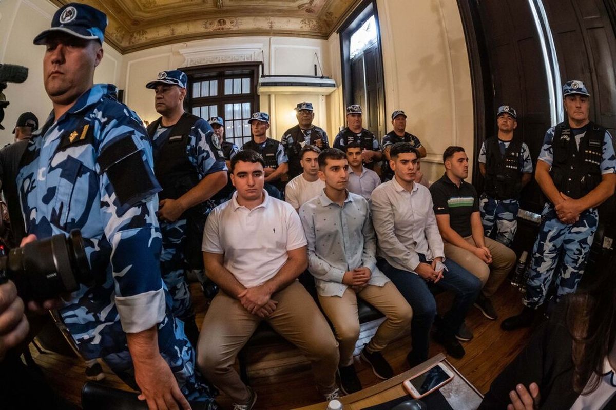 Los ocho rugbiers condenados por el asesinato de Báez Sosa. 
