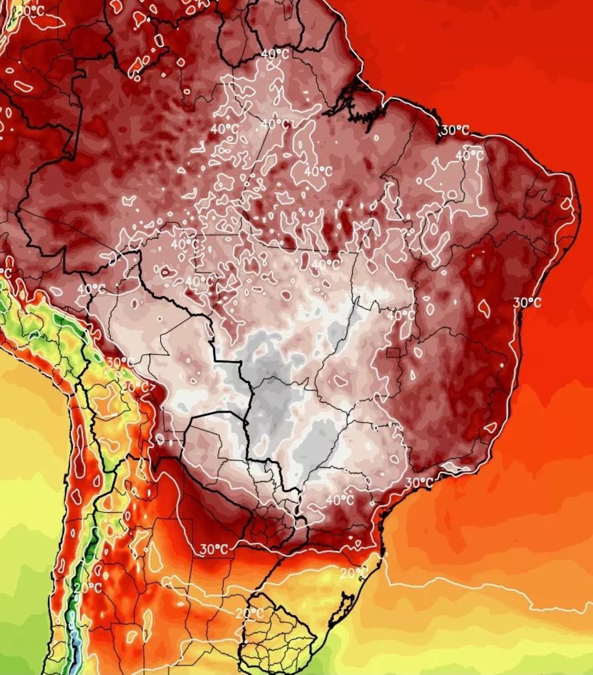MetSul anunció ola de calor extrema y peligrosa en Brasil
