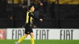 altText(Peñarol sacó adelante un partido chivo gracias a un zapatazo de Leo Fernández)}