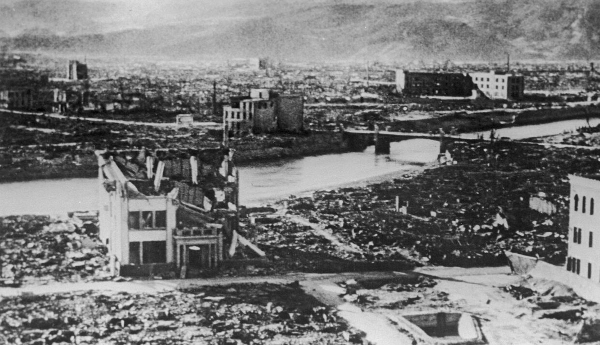 Hiroshima en ruinas tras el ataque del 6 de agosto de 1945.