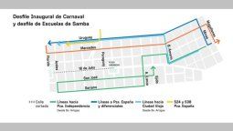 altText(¿Cómo serán los cortes y desvíos del tránsito por el Desfile Inaugural y el de Escuelas de Samba?)}