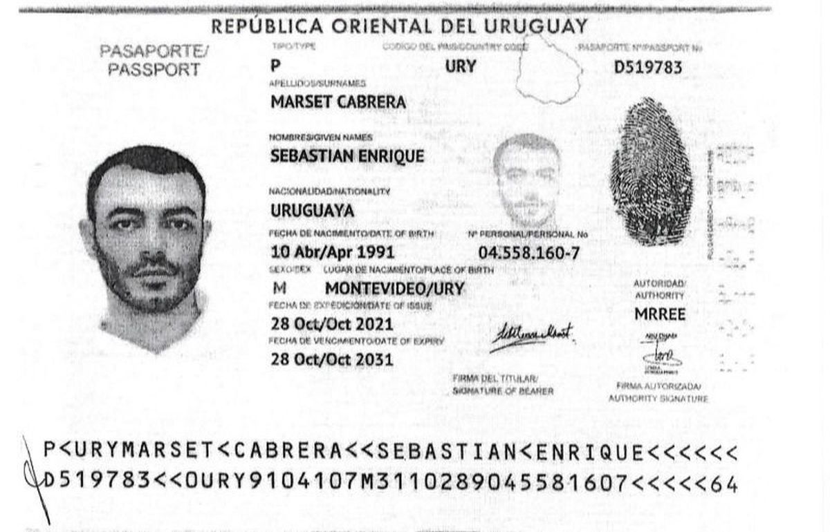 El único pasaporte legítimo de Marset es uruguayo