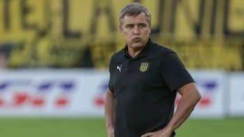 Diego Aguirre, director técnico de Peñarol. 