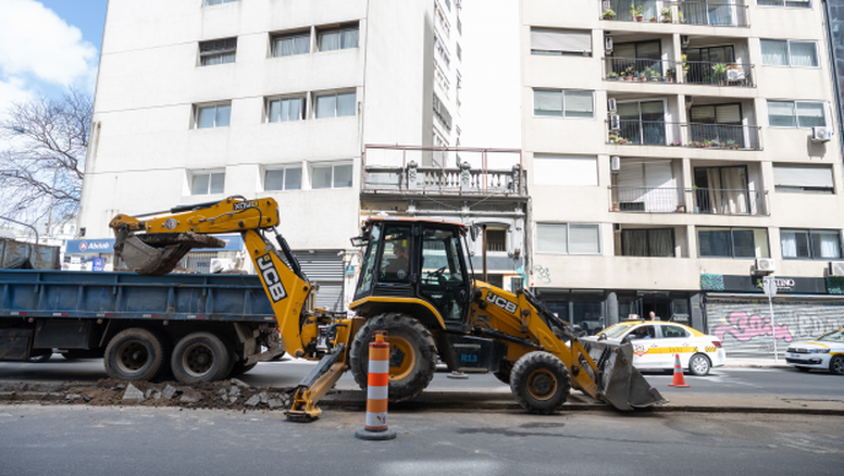 Comenzó la obra para la ciclovía en 18 de julio