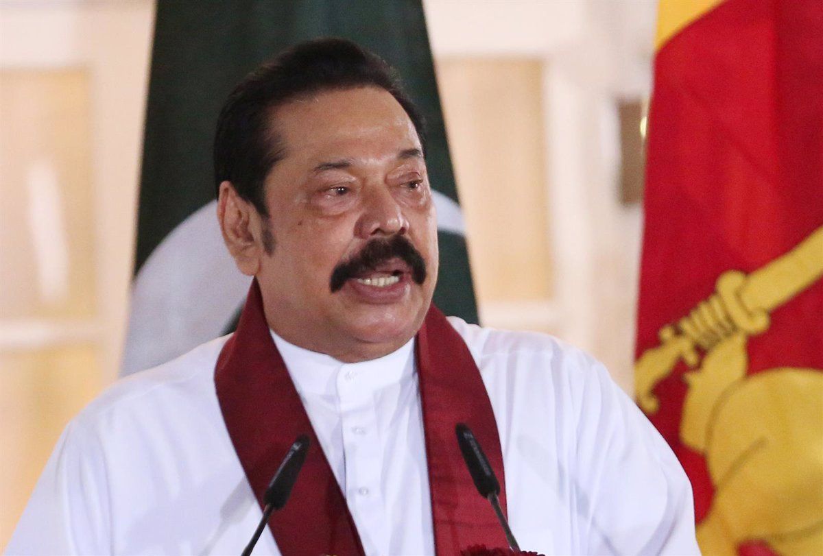 Mahinda Rajapaksa, ex primer ministro de Sri Lanka.