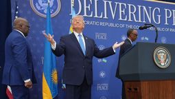 Donald fue el anfitrión de un raro acuerdo de paz entre Ruanda y el Congo.