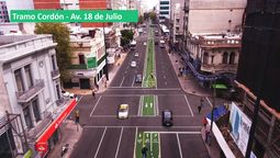 altText(Arrancaron las obras de la ciclovía sobre 18 de Julio)}
