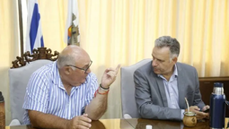 altText(Preocupados por la sequía en el departamento, Orsi y Fratti se reunieron con el intendente de Maldonado)}