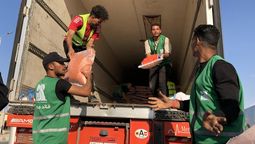 altText(Primer convoy de ayuda humanitaria entró en Gaza)}