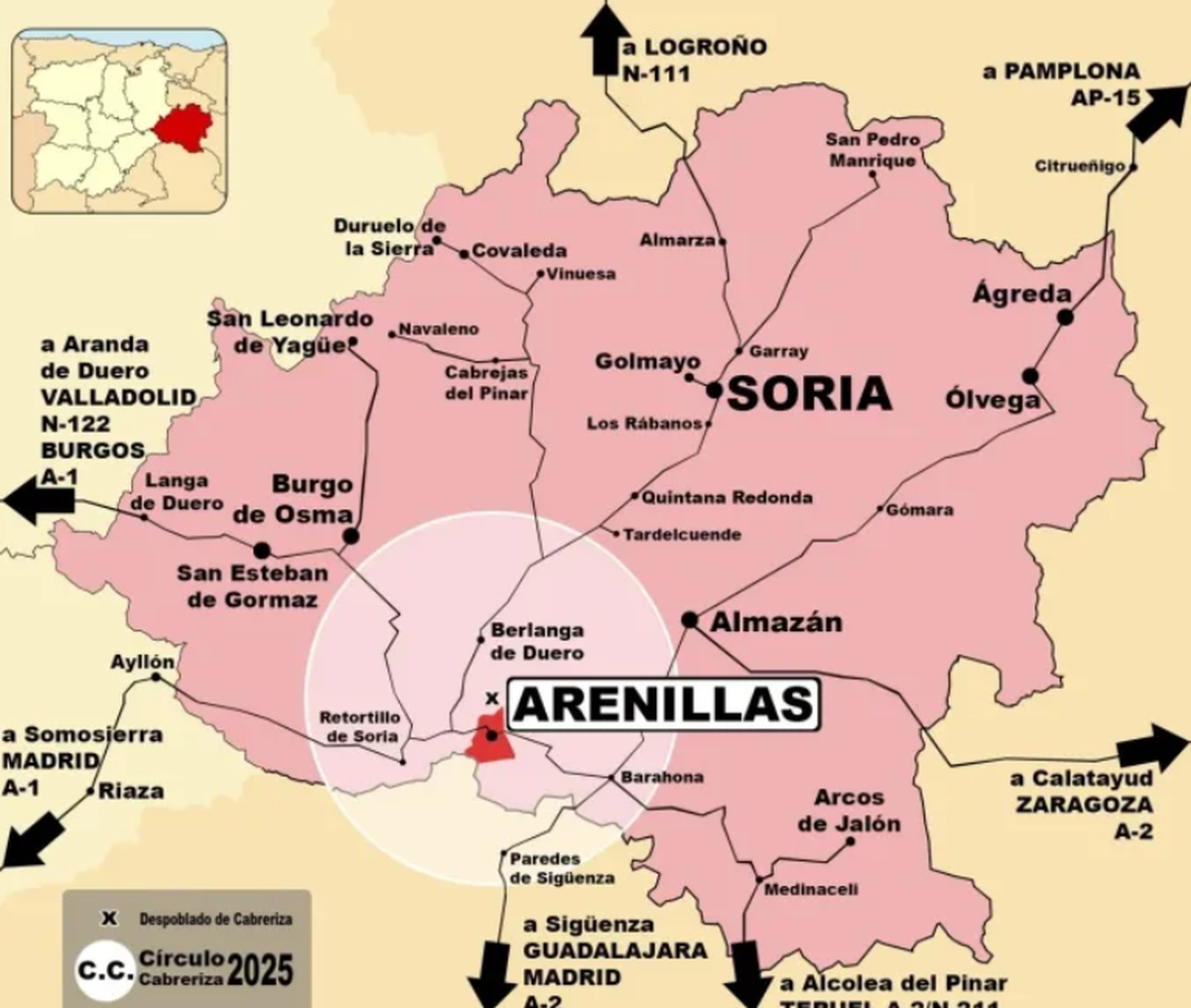 Arenillas, pueblo español