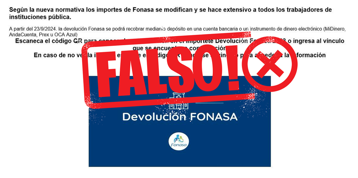 BPS: alertan por correos falsos sobre devolución de Fonasa