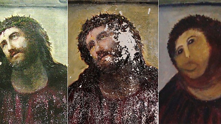 Murió la española Cecilia Giménez que se volvió famosa por la fallida restauración del Ecce Homo