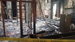 altText(Incendio arrasó parte de la vieja Jefatura de Policía )}