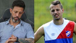 altText(Cumbre tricolor: Bava y Nico López tuvieron una charla tratando de limar asperezas)}