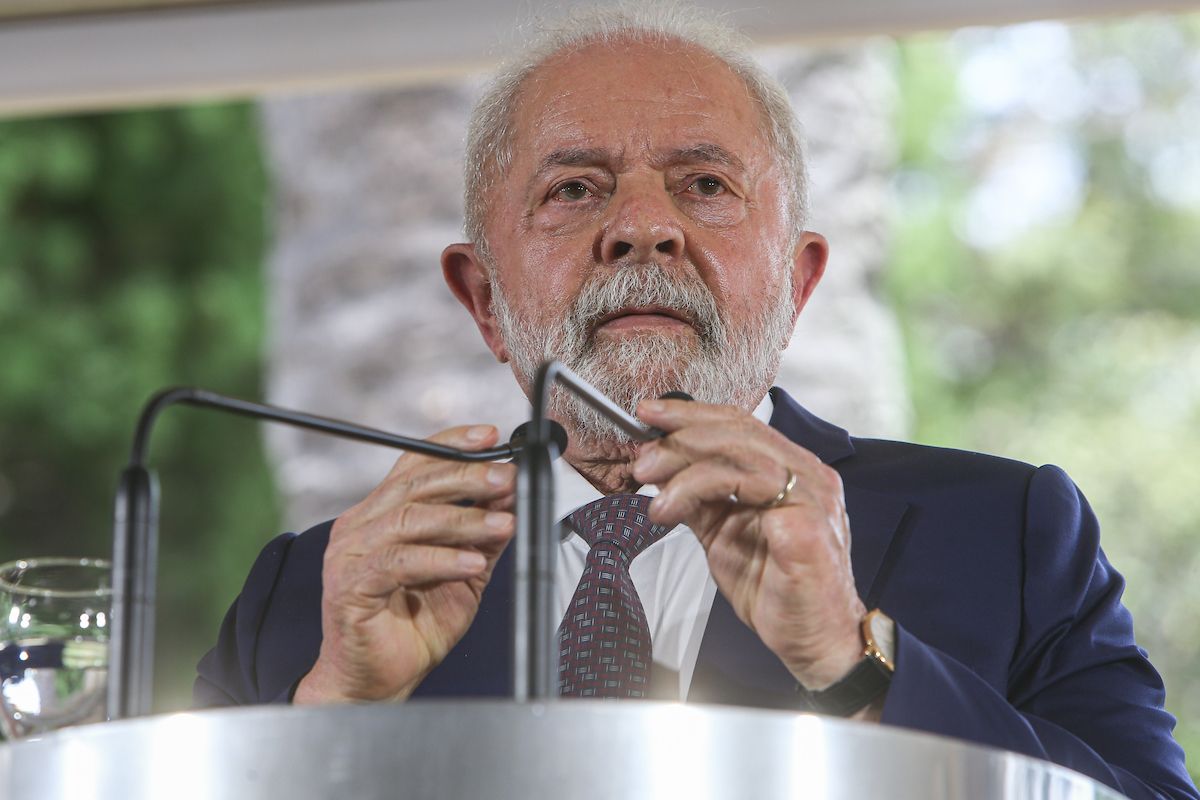 Lula de visita en Uruguay en enero de 2023.