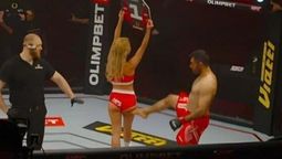 altText(Sancionan a atletas de Irán: luchador de MMA por patear a ring-girl y futbolista por abrazar a hincha)}