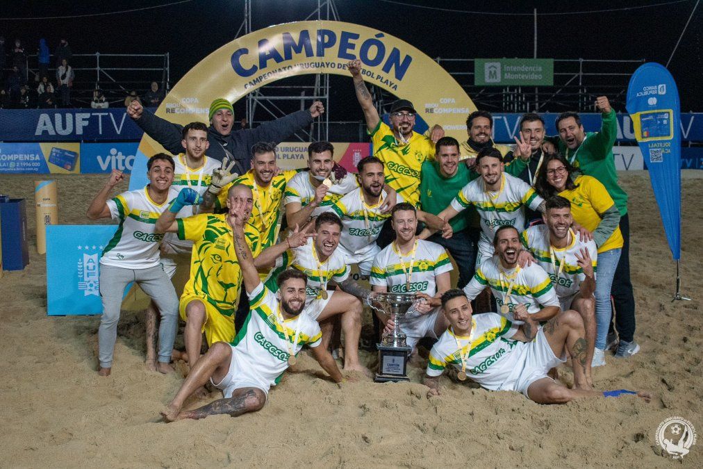 Cerrito ganó y es campeón del fútbol playa.
