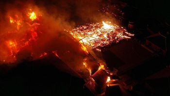 Incendio destruye Patrimonio Mundial de la Unesco