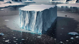altText(Gigantesco iceberg se desprende de la Antártida y naufraga en mar abierto)}