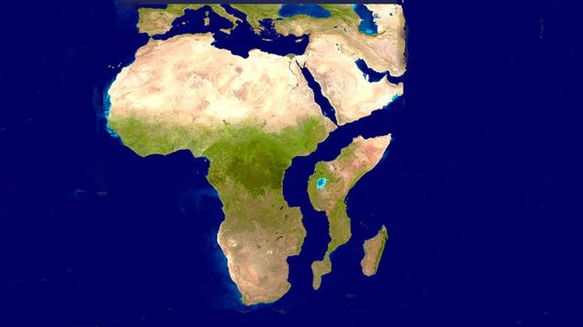 África comienza a dividirse para formar dos continentes